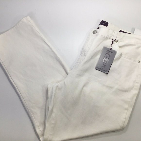 Gloria Vanderbilt Denim - Amanda Classic Fit~White/Natural~Stretch